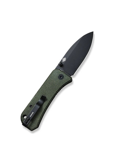 We Knife Banter Green Micarta Handle Black Stonewashed S35vn Blade Kamp Çakı Yeşil