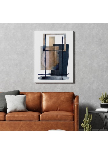 Dikdörtgen Denge Soyut Kanvas Tablo Nv00288