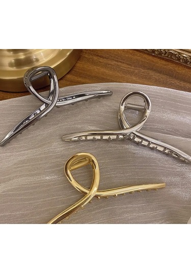 Gümüş Renk 11 Cm Büyük Boy Metal Mandal Saç Tokası Güçlü Ve Şık Gümüş