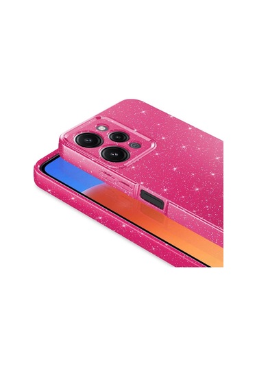 Xiaomi Redmi 12 Kılıf Kamera Korumalı Simli Lüks Zore Koton Kapak