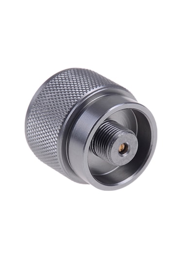 Jeehugo Kamp, Piknik, Mangal İçin Alüminyum Ve Bakır Mapp-coleman Gaz Pompa Adaptörü - Leakproof, Otomatik Kapatma, En417 Lindal Valfi Dönüştürücü Gümüş