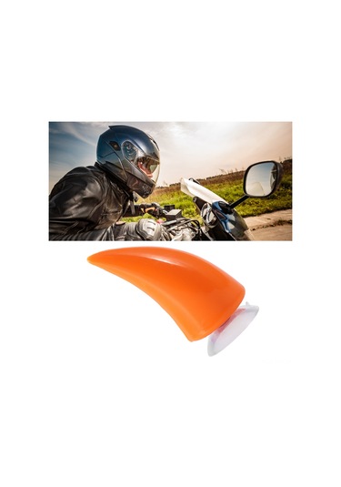 Reedark Motosiklet Kaskı Saçak Dekorasyonu, Süngerli Tutucu, Kauçuk Malzeme, Dayanıklı, Turuncu Rengi Portakal