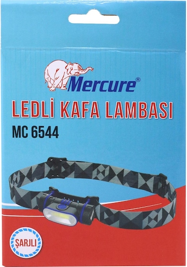 Mercure Mc6544 Ledli Kafa Lambası 3 Modlu Usb Şarjlı Kafa Feneri