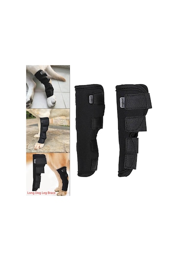 Homyl 2 Adet Pet Dirsek Dizlik Artrit Için Esnek Yara Siyah-s-m