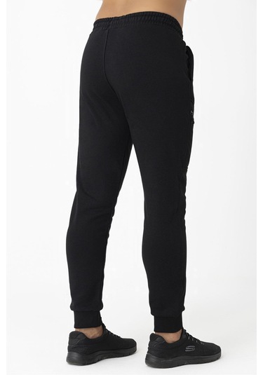 Crozwise Erkek Kışlık Spor Dar Paça Pantolon Siyah