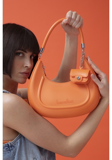 Unıted Colors Of Benetton Kadın Kol Çantası C.bnt 1451 Turuncu
