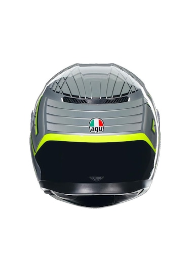 Agv K3 Mplk Fortify Grey Blk Yellow Fluo Motosiklet Kapalı Kaskı