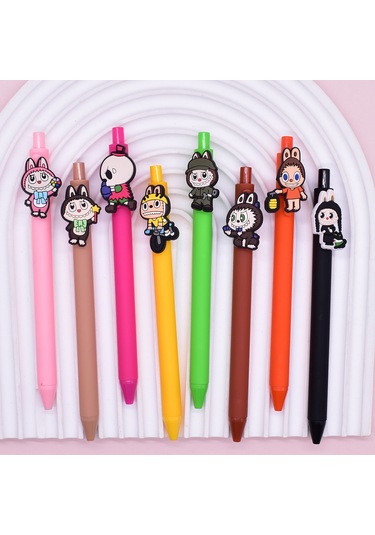 Labubu Yaratıcı Kırtasiye Siyah İmza Kalemi 21 Sarı