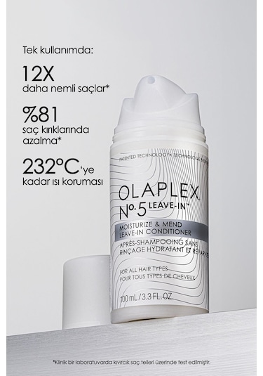 Olaplex No.5 Leave-In Moisturize & Mend Bağ Güçlendirici Durulanmayan Saç Kremi 100 ML