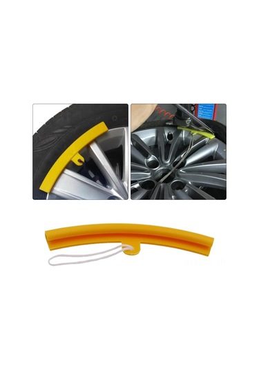 Padalink 19.5 İnç Lastik Montaj Koruyucu Kılıfı 6 Adet - Aşınma Ve Çizikten Koruma - Sarı