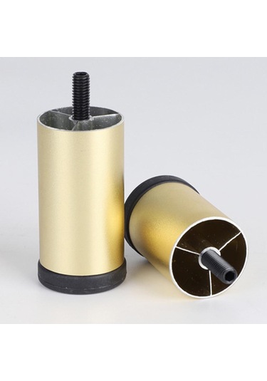 Suntek 4 Adet Alüminyum Alaşımlı Mobilya Ayakları Altın-10cm Çok Renkli