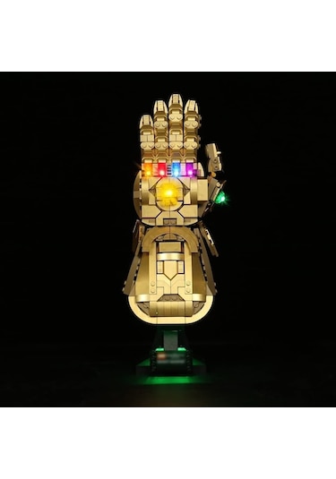 Lego 76191 Marvel Sonsuzluk Eldiveni İçin Usb Led Aydınlatma Seti Sadece Işık Çok Renkli Çok Renkli