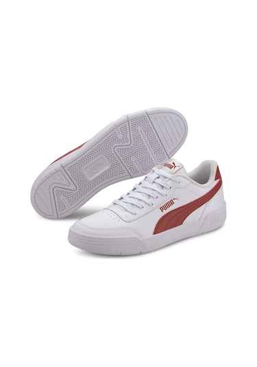 Puma Caracal Erkek Günlük Spor Ayakkabı 369863-18 Beyazbordo Beyaz - Bordo
