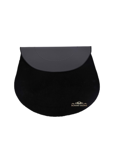 Bonny Home Rixos Siyah 3lü Banyo Halısı Paspası Seti Kaymaz Taban Siyah