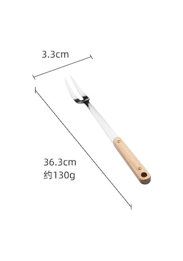 Hanyang Paslanmaz Çelik Spatula Mutfak Eşyaları Ahşap Saplı Spatula Mutfak Pişirme Spatula 201-f