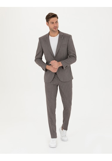 Pierre Cardin Erkek Açık Kahverengi Takım Elbise 50273543-vr002 Açık Kahverengi