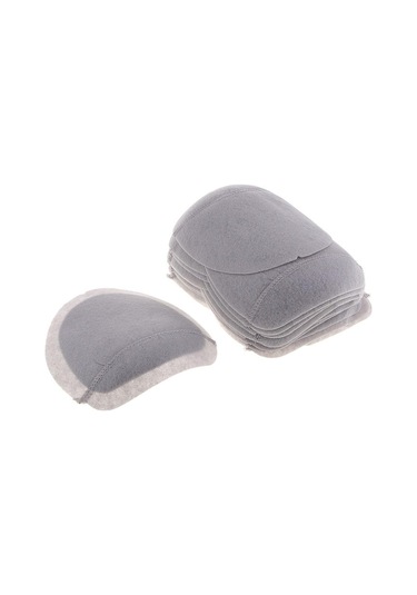 10 Çift Gri Pamuklu Omuz Pedleri Ekleme Sewın Dolgu Elbise Aksesuarları