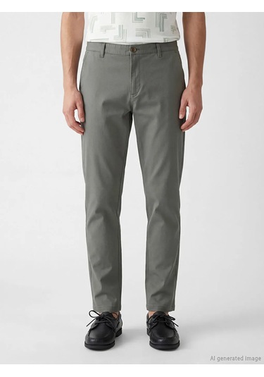 Lc Waikiki Yeşil Slim Fit Gabardin Erkek Pantolon