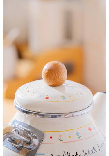 Made With Love Emaye Çaydanlık Takımı - 1/2 Lt Renkli