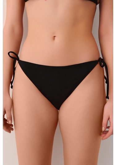 Suwen İnce Bağcıklı Bikini Alt Sbn25991012 Siyah