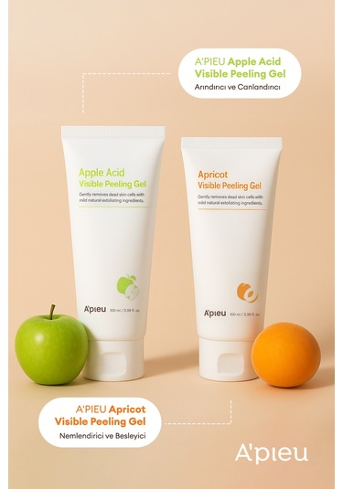 Kayısı Asidi Ve Meyve Özleri İçeren Peeling Jel A'pıeu Apricot Visible Peeling Gel