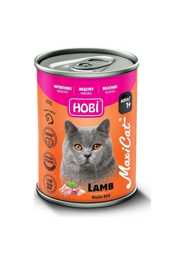 Hobi Maxicat Kuzu Etli Yetişkin Kedi Konservesi 400 G