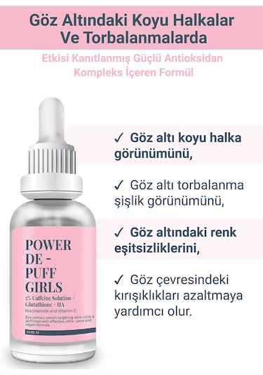 She Vec Göz Altındaki Halkalar &Torbalanmalarda Etkisi Kanıtlanmış Antioksidan Formül 30 ML