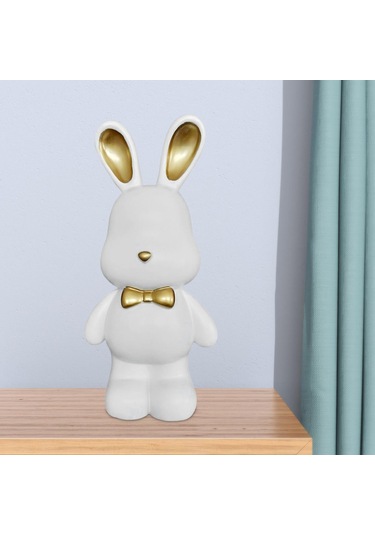 Homyl Kumbara Hayvan Tavşan Figürleri Yetişkinler Ve Beyaz