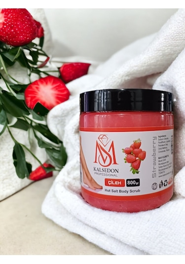 Ms Kalsedon Professoinal Çilek Aromalı Vücut Peeling 800 G