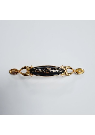 Miray 128 Mm Metal Gold Siyah Desenli / 5 Adet Altın
