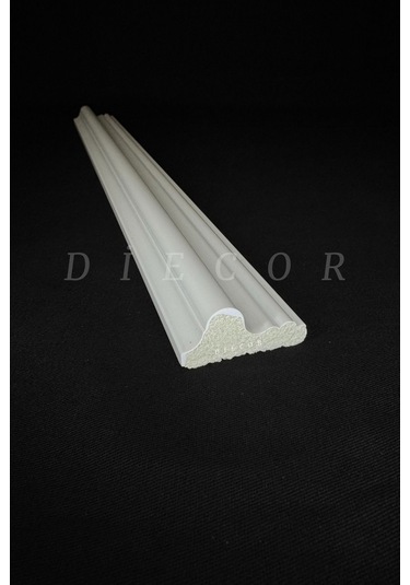 Diecor Dekoratif Boyanabilir 15 Adet 4 Cm Eğimli Polistren Duvar Çıtası Beyaz 4 Cm Model:xa144