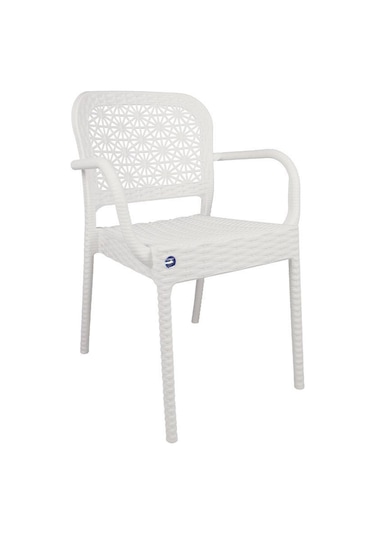 Mandella Ares Rattan Koltuk (6 Adet) Beyaz