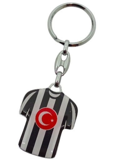 Siyah Beyaz Forma Taraftar Anahtarlık