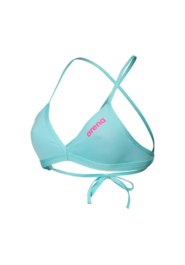 Arena Team Swim Top Tie Back Solid Kadın Beyaz Yüzücü Bikini Üstü 004768890 Beyaz