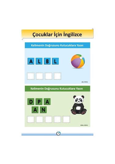 Çocuklar İçin İngilizce Eğitim Seti 3 Kitap + 15 Saat Anlatım