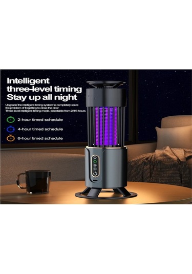 Symbee Taşınabilir Usb Şarjlı Uv Işıklı Elektrikli Sivrisinek Öldürücü Lamba