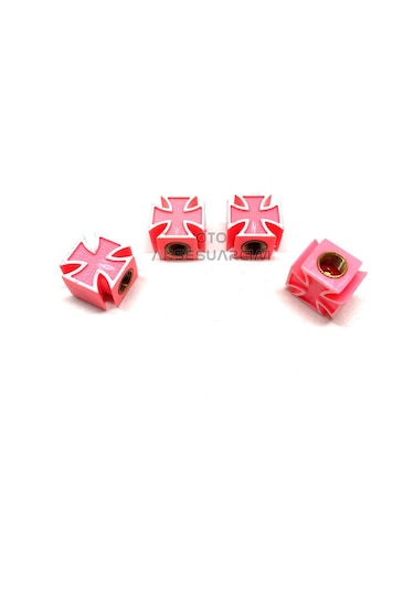 Kare Artı Lüx Sibop Kapağı Pembe Beyaz