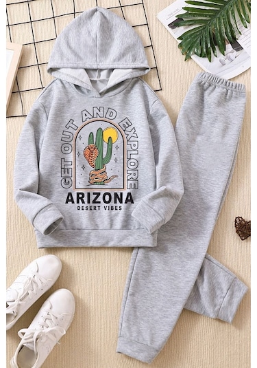 Uyguntarz Çocuk Arizona Eşofman Takımı Gri