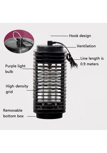 Kangvka 220v Avrupa Standartlı Evcil Elektrikli Mosquitoyu Öldüren Işık, Uçucu Böcek Tutucu, 3w Enerji Tasarruflu, Dekoratif Ve Hipnotik Fonksiyonlu