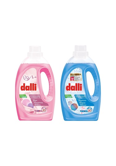 Dalli Hassas Çamaşırlar İçin Renk Koruma Özellikli Sıvı Çamaşır Deterjanı Serisi 2'li Set Set