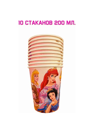 Bubble Shar Prensesler Disney Küçük Deniz Kızı Tek Kullanımlık Kaplar 190912118 100 adet