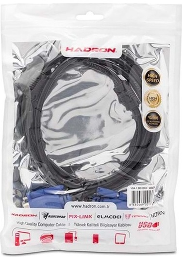 1.5 METRE Hadron HN4034 1.5 MT VGA KABLO EKRAN TV VGA PROJEKSİYON