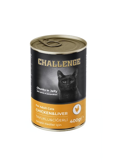 Challenge Tavuklu Ciğerli Yetişkin Kedi Konservesi 400 Gr