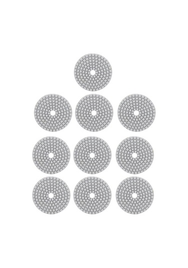 Xindoker 10 Adet 3 İnç Elmas Zımpara Diski - Mermer, Beton, Taş İçin 1500 Tane - Islak/kuru Parlatma, Dayanıklı Reçine Tabanlı