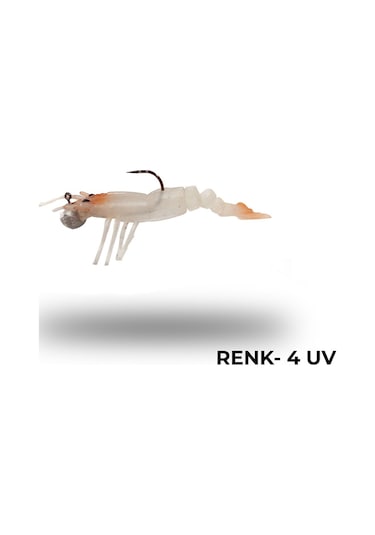 Avlivari 3D Shrimp 7.62Cm Silikon Karides