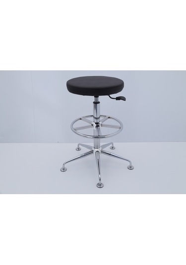 Bintaşmobilya Siyah Deri Yüksek Bar Taburesi