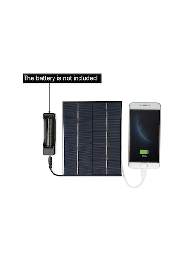 Dancemonkey Taşınabilir 3.5w Güneş Paneli - Usb & 18650 Pil Şarjı