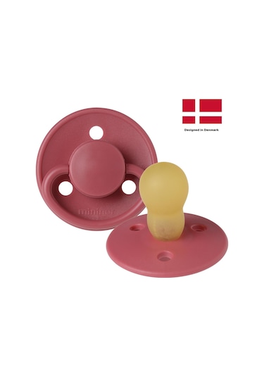 Mininor Kauçuk Emzik 12+ Ay - Heat Flower - Bordo