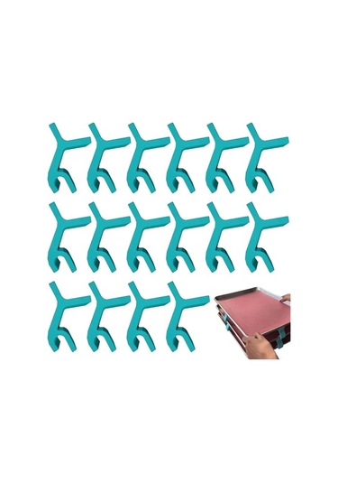 Ulzyvf Mavi Kurabiye Tepsisi Fırın Düzenleyicileri İçin 16 Adet Mavi