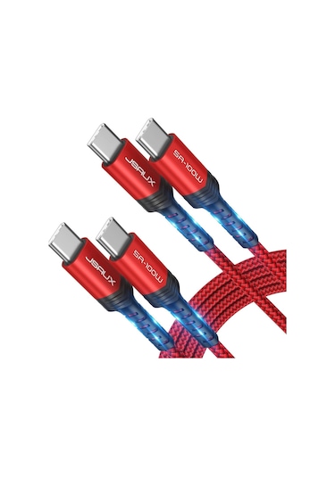 Jsaux Usb C - Usb C Kablosu 100watt 5 Amper Type-c Süper Hızlı Şarj Ve Data Kablosu Cc00201k2